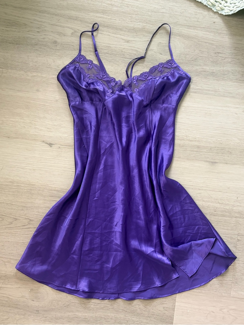 Y2K Victoria’s Secret Purple Satin Slip Dress